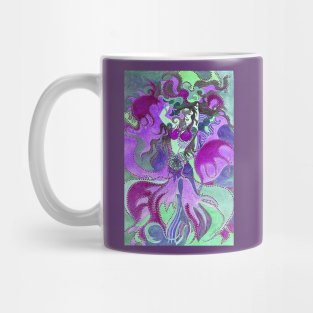 Dancing Mermaid Painting Mug